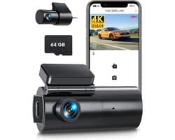 Nexvo® Dual Dashcam - Voor en Achter Camera – Auto Camera Met Nachtzicht – Zwart - 5cm x 10cm x 4cm