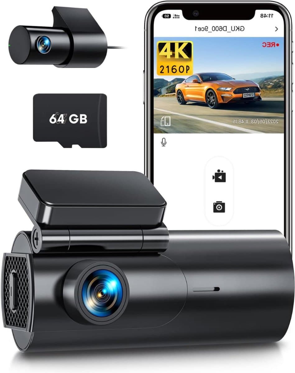 Nexvo® Dual Dashcam - Voor en Achter Camera – Auto Camera Met Nachtzicht – Zwart - 5cm x 10cm x 4cm — afbeelding 1