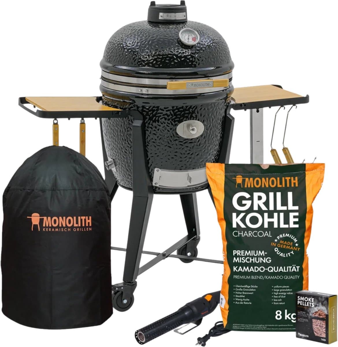 Monolith Kamado ONE.55 Starterset – Classic – Keramische BBQ – Ø55 cm — afbeelding 1