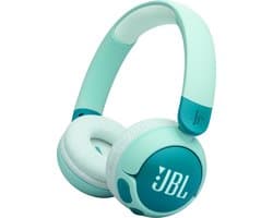 JBL Junior 320BT - Draadloze Kinderkoptelefoon - Koptelefoon Kind - Bluetooth - Veilig Volume 85 dB - On ear - Kinder Hoofdtelefoon met Microfoon - 50 uur batterij - Voor Tablet, Laptop, School & Online Les - Turquoise