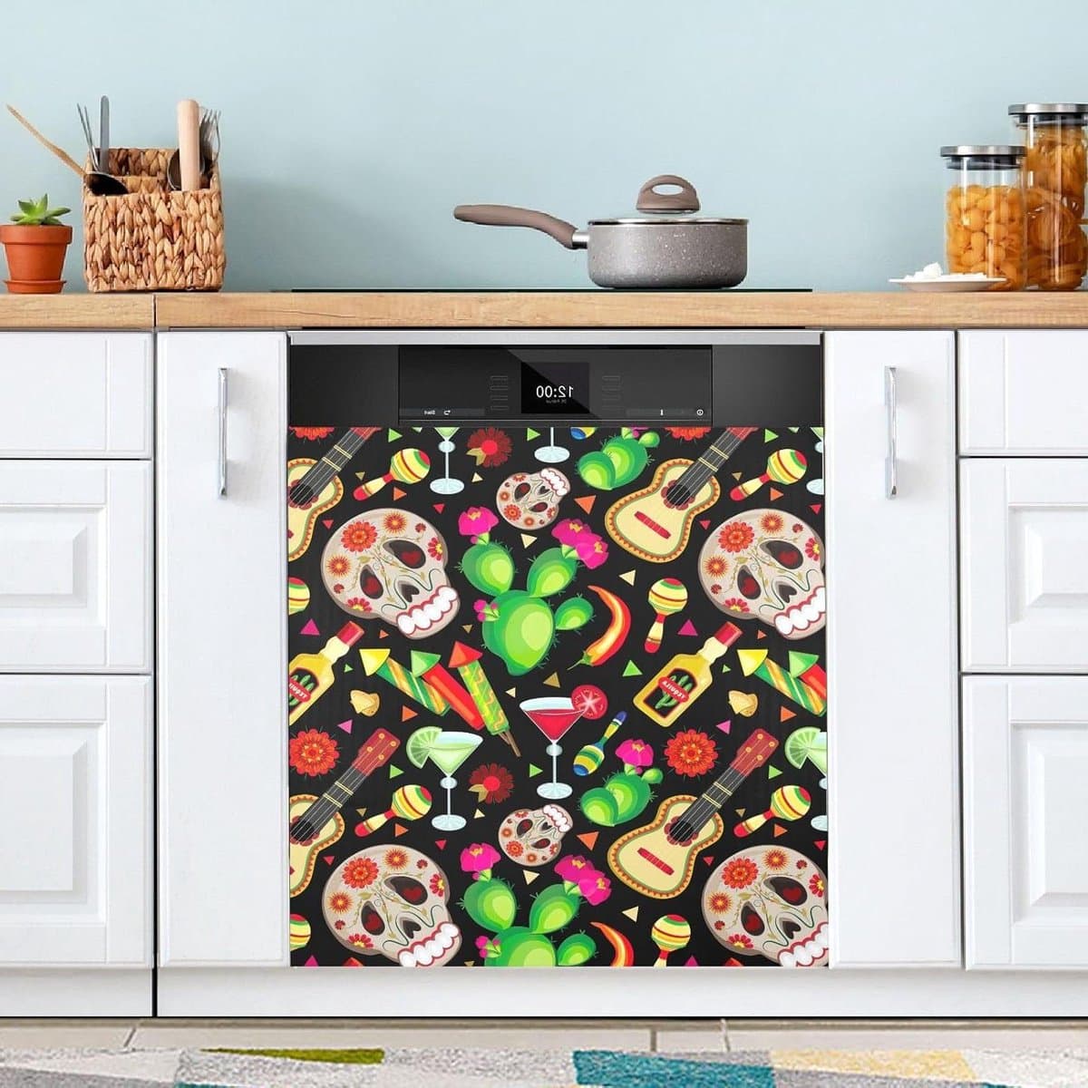Vaatwasserhoes Magnetisch - Keuken Decoratie - Keuken Opfrissen - Universele Pasvorm - 23x26 Inch - Cinco De Mayo — afbeelding 1