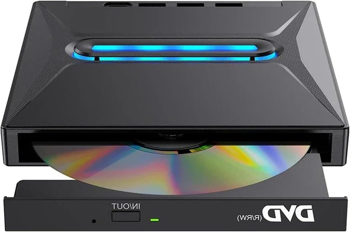 Externe Schijf - Optische Drive - Schijven Lezen - Met Kaartlezer - 2 MB Cache - Zwart — afbeelding 1
