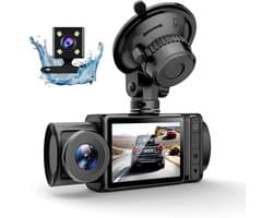 Dailygoody - Dashcam - 3-kanaals Dashcamera voor Auto's - 1080P Full HD Nachtzicht - G-sensor en Parkeermodus - Veiligheid en Bewaking - Geschikt voor...