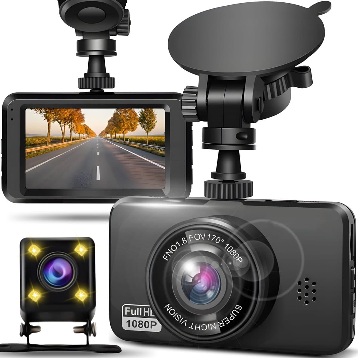 Allecto - Retoo Dashcam MR120 - Full HD Auto Camera met Parkeerbewaking en Bewegingsdetectie — afbeelding 1