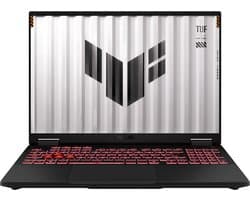 ASUS TUF Gaming A16 FA608UHI-TU122W AMD Ryzen™ 7 260 Laptop 40,6 cm (16") WUXGA 16 GB DDR5-SDRAM 512 GB SSD NVIDIA GeForce RTX 5050 Wi-Fi 6E (802.11ax) Windows 11 Home Nederlands Zwart, Grijs
