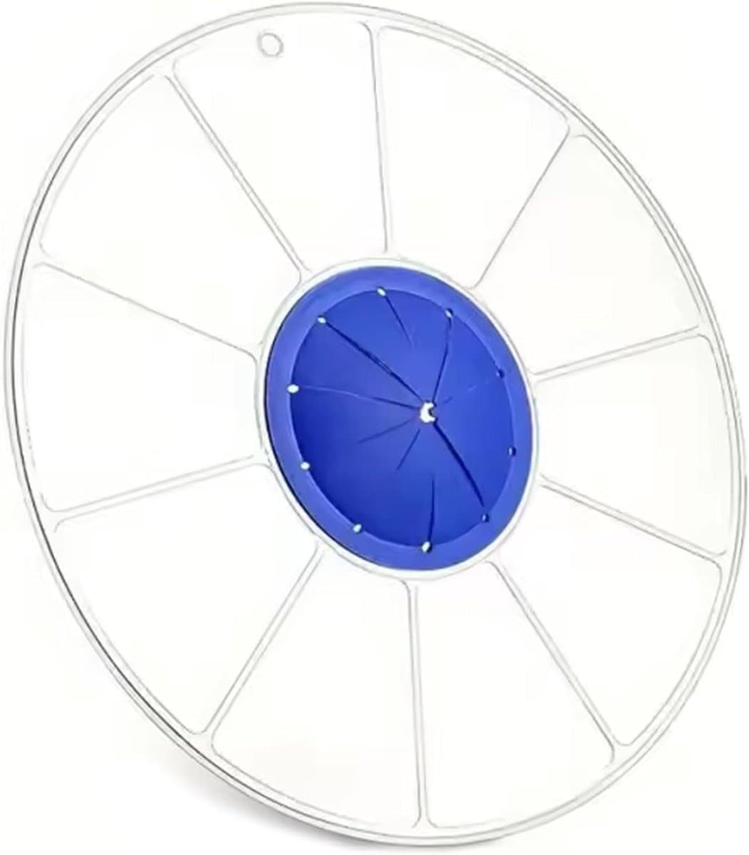 Mengkop Spatbeschermer - Mixer Deksel - Keuken Schoonhouden - Universele Pasvorm - 30 cm Diameter - Blauw — afbeelding 1