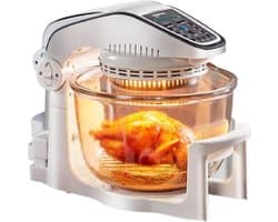 Airfryer met Kom - Multifunctioneel Fornuis - Gezond Koken - Verwijderbare Glazen Kom - 10 Liter Capaciteit - Zwart