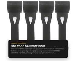 Dailygoods- Baggerklink 4 Stuks - Vervangt 109808X/100225L - Geschikt voor Husqvarna/AYP/Craftsman - Montage voor Grasmaaiers - Hoogwaardige kwaliteit - Eenvoudige installatie - Grasmaaieronderdeel