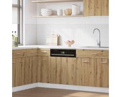 Vaatwasserpaneel - Keukenfront - Keuken Integratie - Vochtbestendig Materiaal - 45 x 67 cm - Eiken