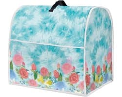 Mixer Deksel - Keukenhulp Cover - Keuken Decoratie - Stofvrije Bescherming - 6-8 Quarts - Blauw Tie Dye Bloemen