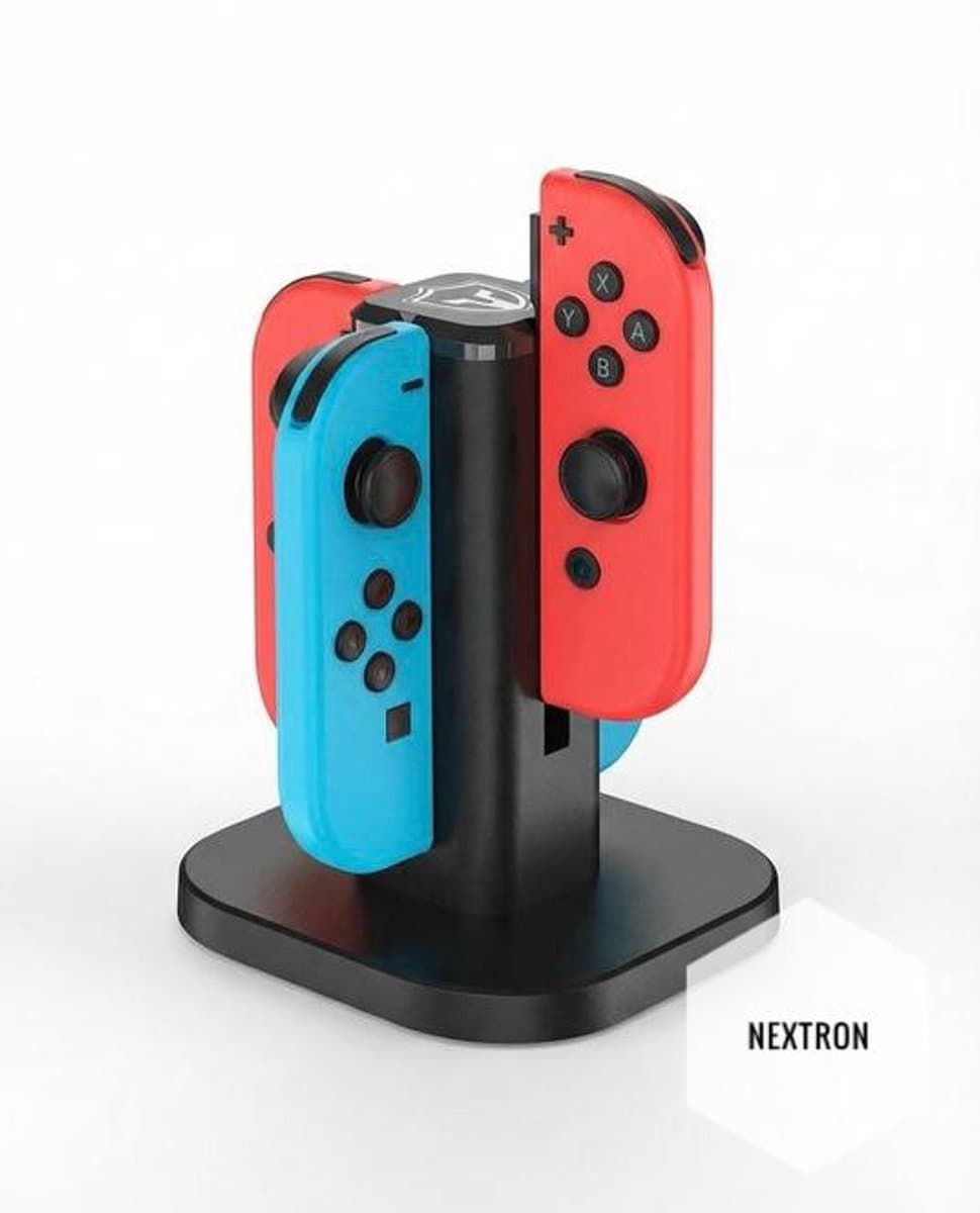 geschikt voor Nintendo Switch 4in1 joy-con lader Excl. controllers lader oplader dockstation — afbeelding 1