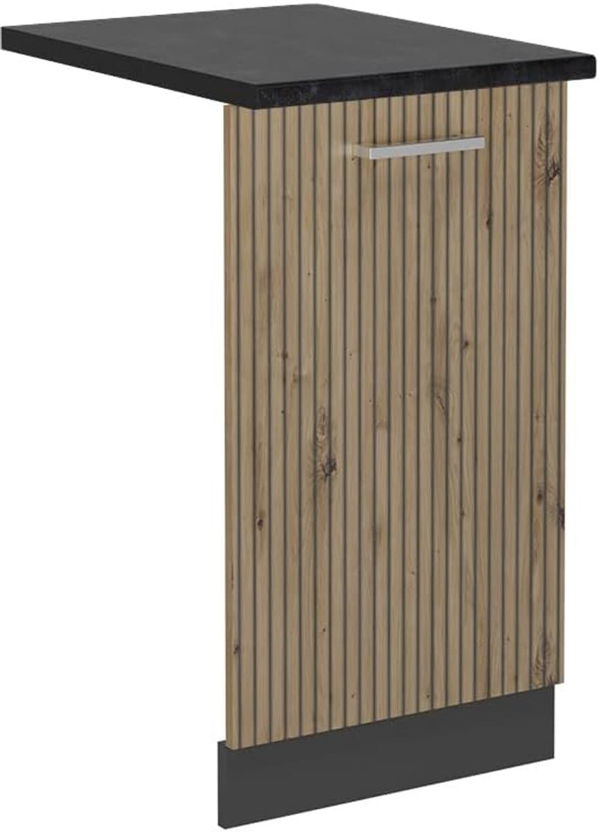 Vaatwasserpaneel 45 cm – Artisan Eiken en Antraciet – Flexibele Keukenmodule — afbeelding 1