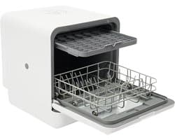 Tafelvaatwasser - Compacte vaatwasser - Kleine ruimtes - Installatievrij - 41x46x46 cm - Wit