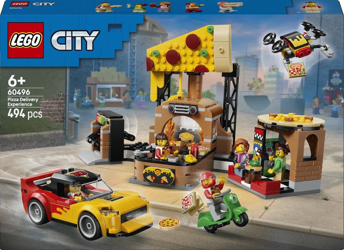 LEGO City - Pizzacentrale met voertuigen Constructiespeelgoed — afbeelding 1
