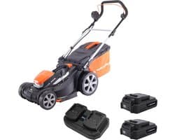 Accugrasmaaier 20V met 34 cm maaibreedte en variabele maaihoogte - Ideaal voor een verzorgde tuin