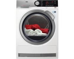 AEG T8DEN86CS Vrijstaand Voorbelading Wit 8 kg