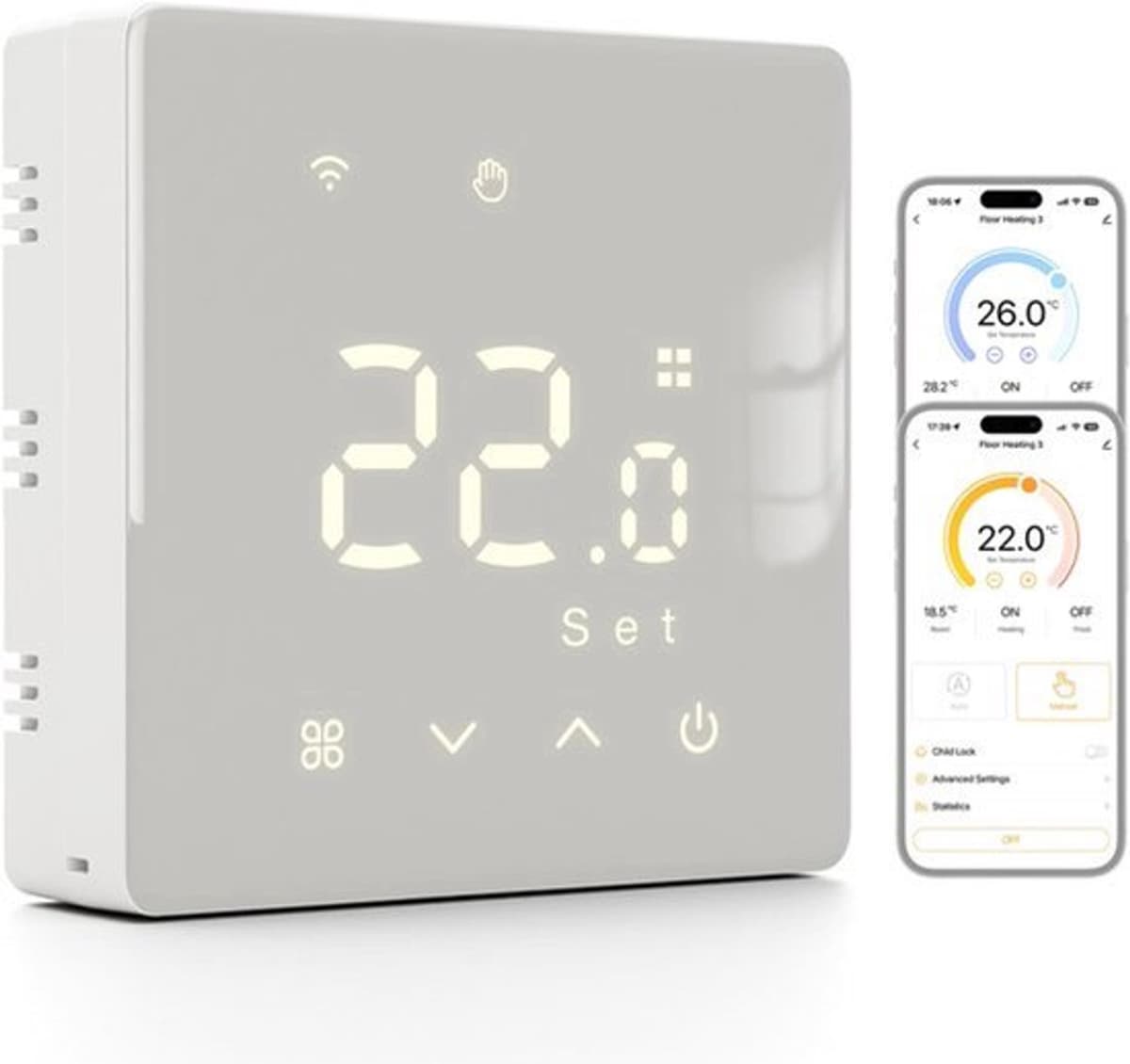 Slimme thermostaat met WiFi voor gasgestookte cv-ketels,Droog contact — afbeelding 1