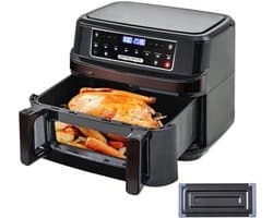 Heteluchtfriteuse - Zwart - 2000 W - 12L Capaciteit - Touchscreen - Met Kijkvenster
