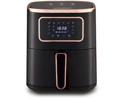 Heinrich's airfryer HFR 8216 zwart 5 L 1450 W vermogen touchbediening 6 automatische programma's