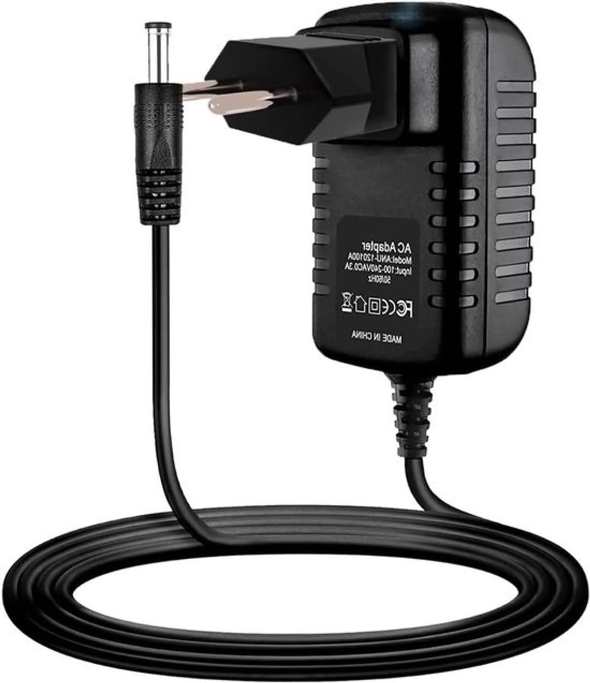 AC/DC-adapteroplader - Lader voor externe harde schijf - Voor stroomvoorziening - Wereldwijd ingangsbereik - 8TB capaciteit - Zwart — afbeelding 1