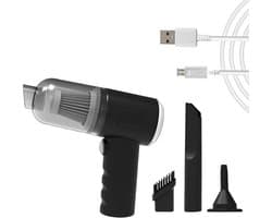 Mini Draadloze Stofzuiger - Krachtige Handstofzuiger Voor Auto, Toetsenbord & Huis - Draagbare Stofzuiger Met USB-Oplading & Accessoires - Ideaal Voor Schoonmaken Auto Binnenkant, Bureau, Bank & Autoruit