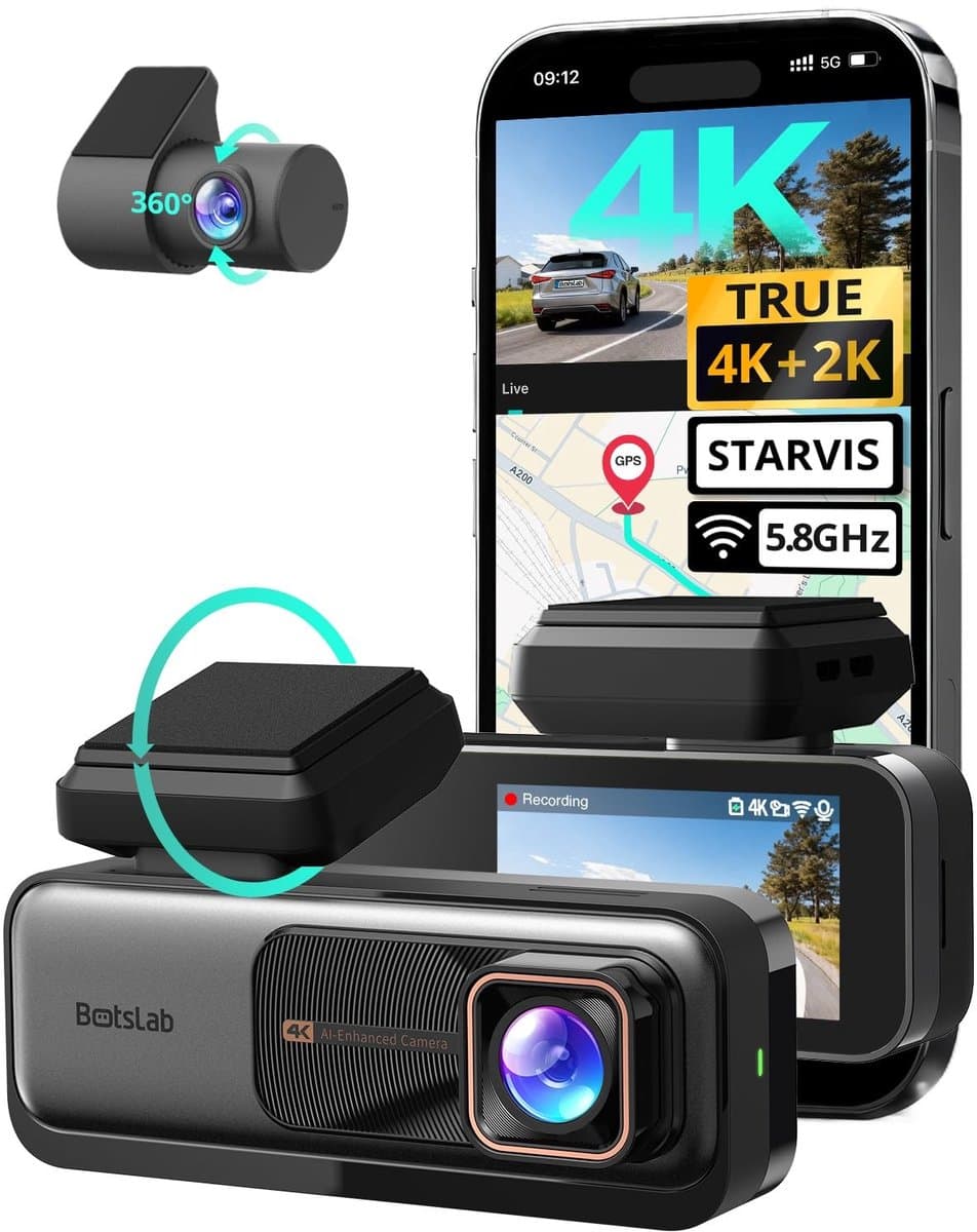 Solidchoice - 4K Dashcam met GPS en Wifi voor Auto — afbeelding 1