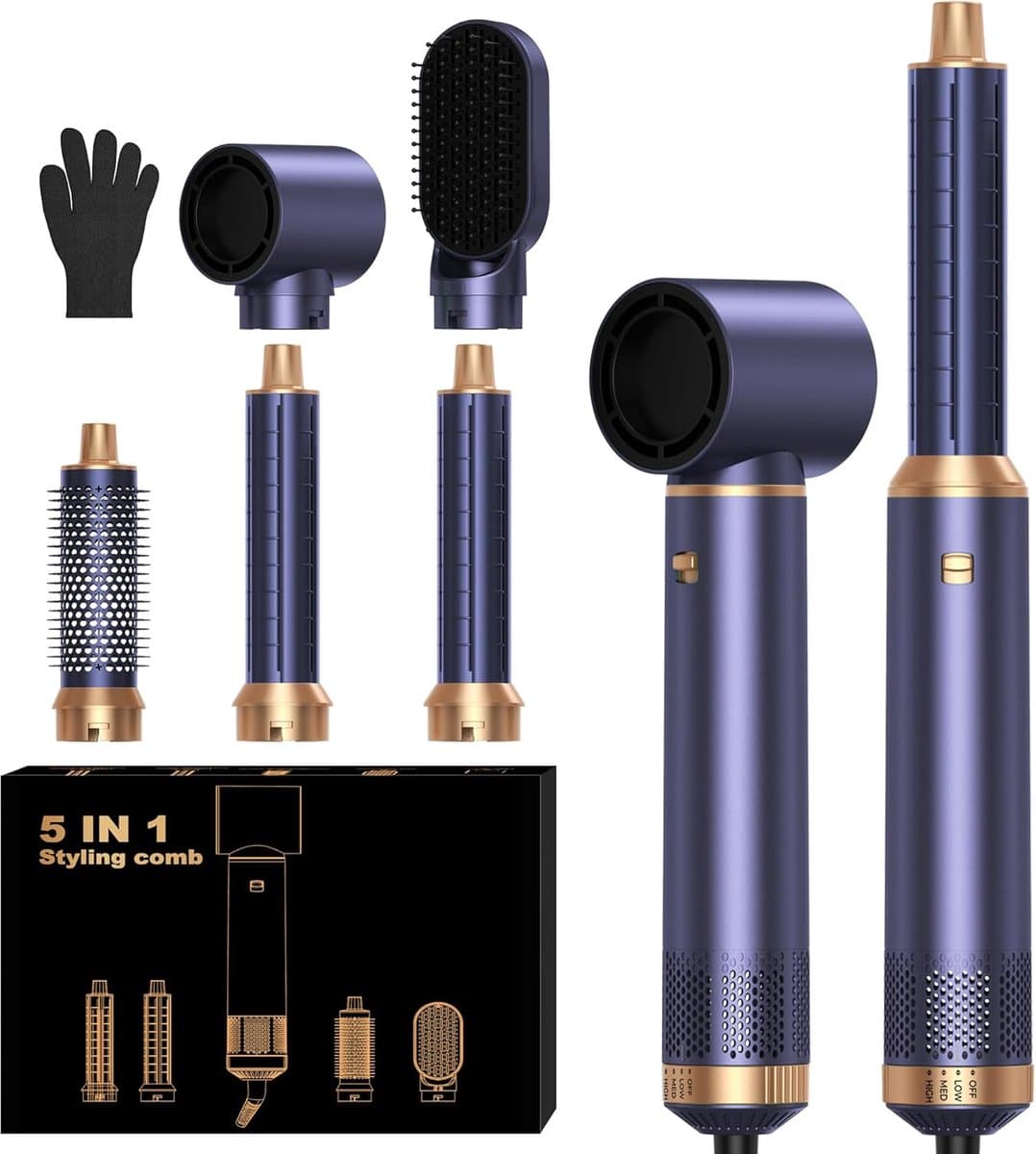 5-in-1 haarstyler — afbeelding 1