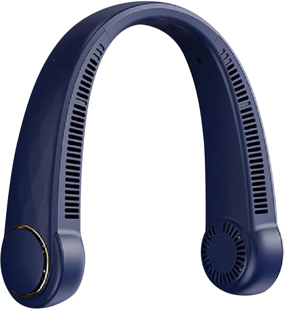 Draagbare nekventilator, 360° verstelbare ventilator zonder bladen met 4000mAh batterij, draagbare ventilator voor kantoor, thuis, op reis, buiten, 3 snelheden (A) — afbeelding 1