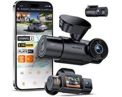 SolidKeus - Dashcam met Drievoudige Opname en Spraakbediening