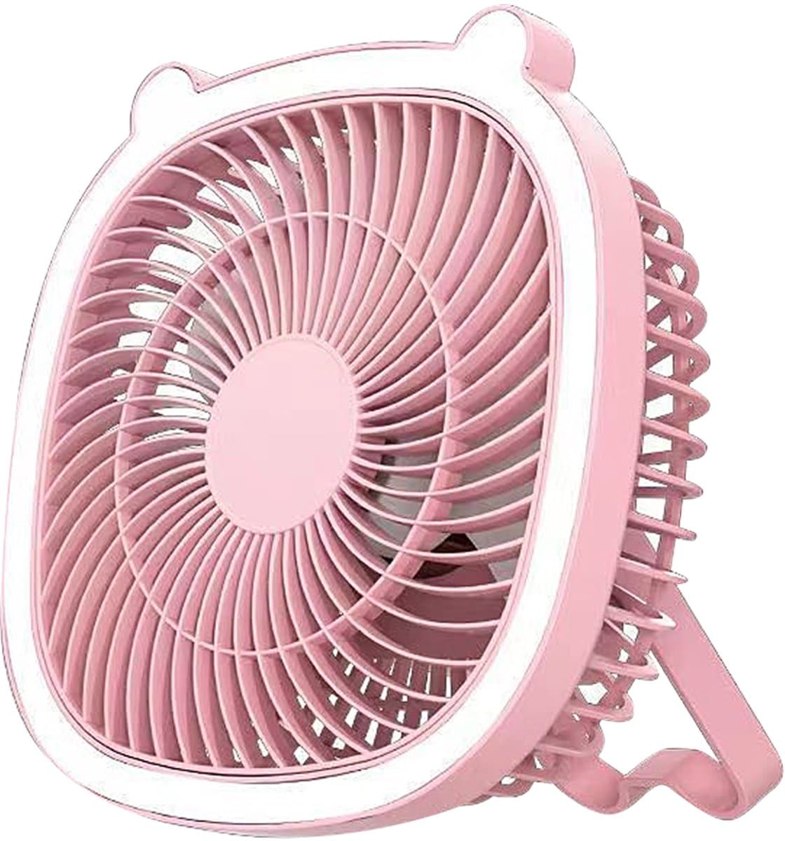 Oplaadbare campingventilator met led-lantaarn – draagbare ventilator voor tenten en buiten — afbeelding 1