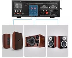 Sunbuck 2000W High-Fidelity Bluetooth Digitale Stereo Versterker - Bluetooth Versterker voor Thuis & Auto - AS-336BU Europese Standaard - Hoog Vermogen - Zwart