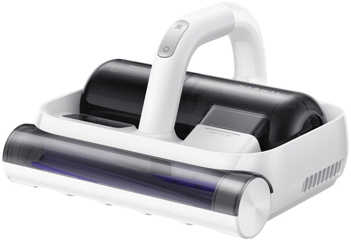 NARWAL U50 Smart Matrasstofzuiger – 15 kPa Zuigkracht, 58°C Constante Verwarming, UV-C Sterilisatie, Direct op Netstroom, 99,99% Mijtenverwijdering,Mijtenverwijderaars / Matrasreinigers / handzaam,Handstofzuigers – Wit — afbeelding 1