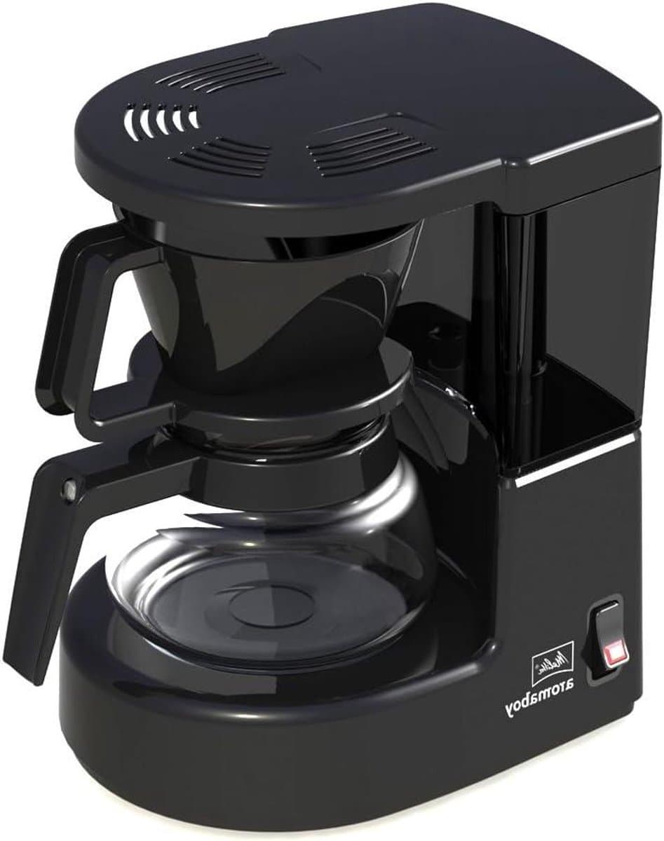 Koffiezetapparaat - Filterkoffiezetter - Koffie Zetten - Ruimtebesparend Ontwerp - Voor 2 Kopjes - Zwart — afbeelding 1