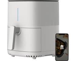 Hete Lucht Friteuse - Airfryer Keuken - Gezond Koken - Intuïtief LED Scherm - 5 Liter Inhoud - Wit