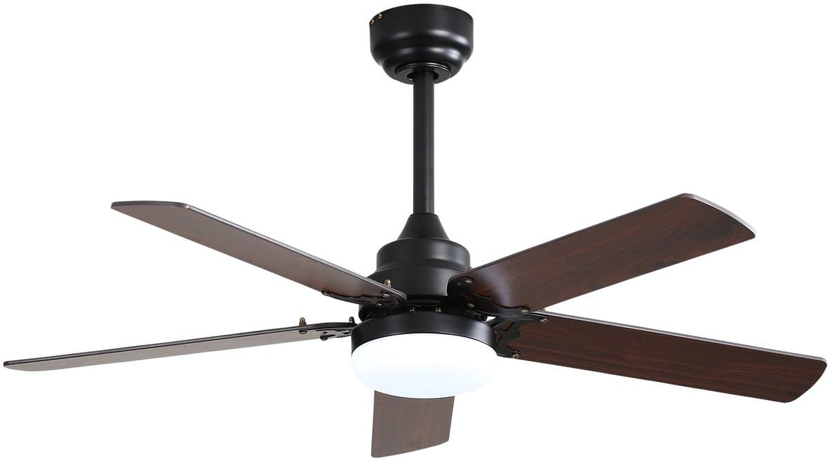 Plafondventilator - Met LED Verlichting en Afstandsbediening – ventilator - Ultra Stille DC Motor, Energiezuinig, 6 Snelheden, Timer & Lichtgeheugen, Laag Profiel Plafondventilator voor Slaapkamer en Woonkamer — afbeelding 1