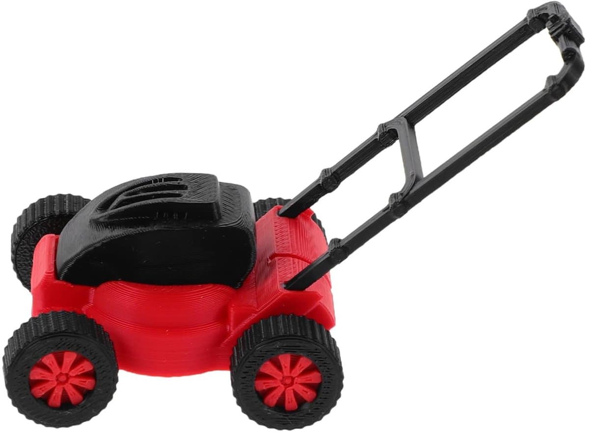 Dailygoods- Miniatuur Grasmaaier - Realistisch Tuingereedschap - Poppenhuisdecoratie - Micro Landschapsaccessoire - Compact en Aanpasbaar - Gedetailleerd Figuur — afbeelding 1