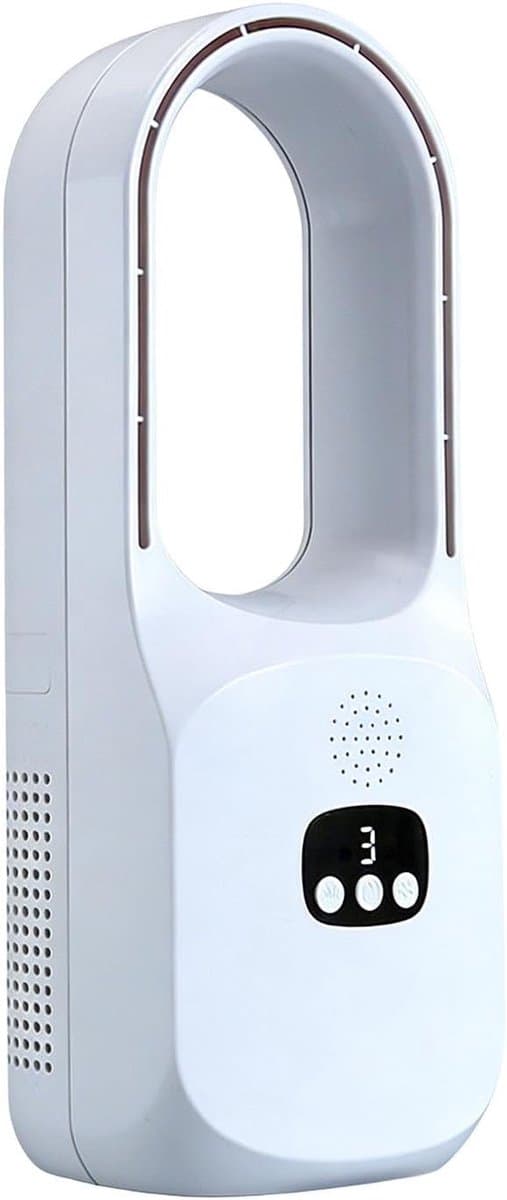 Bladloze Ventilator - Luchtcirculator Bureau - Persoonlijk Comfort - Warm en Koud - 38x13x38 cm - Enkel Attribuut — afbeelding 1