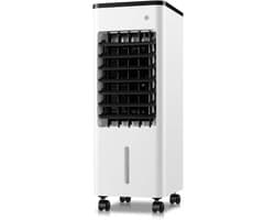 Verdampingsluchtkoeler - Mobiele airco Koelventilator - Kamertemperatuur Verlagen - 9L Tank met IJspakken - 90° Oscillatie - Zwart