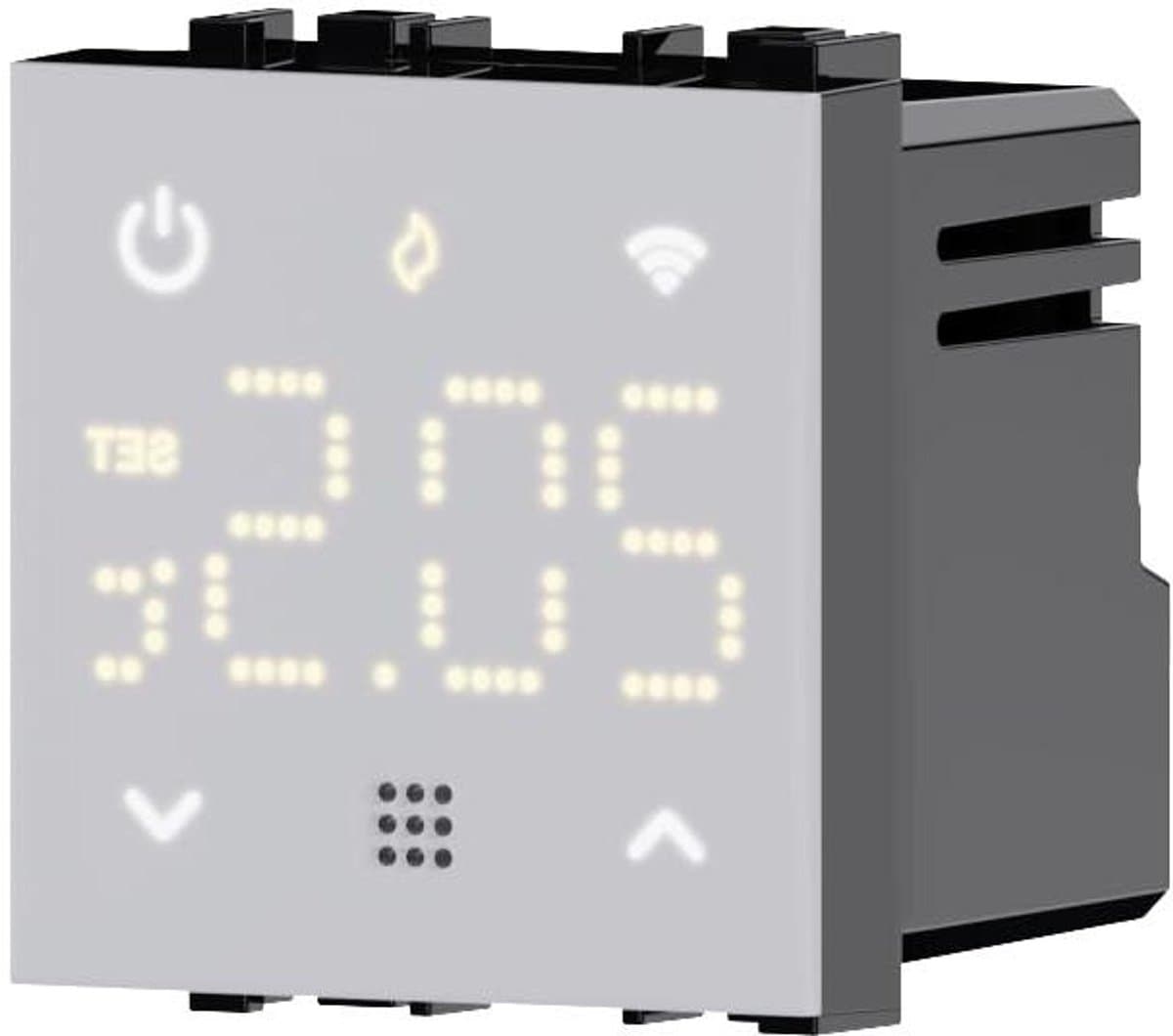 Inbouw Thermostaat - Programmeerbare Module - Temperatuur Regelen - Touchscreen met Achtergrondverlichting - 2 Module - Wit — afbeelding 1