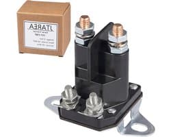 Startrelais Magnet Schakelaar - Startrelais Solenoïde - Grasmaaier Onderhoud - Koperen Spoel - 12 Volt - Zwart