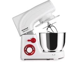 Keukenmachine - Mixer Standmixer - Bakken En Koken - Krachtige 1200W Motor - 5.5 Liter Kom - Wit