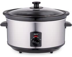 Multicooker - RVS - 3,5 Liter - Slow Cooker met Keramische Binnenpan - Voor 3-4 Personen