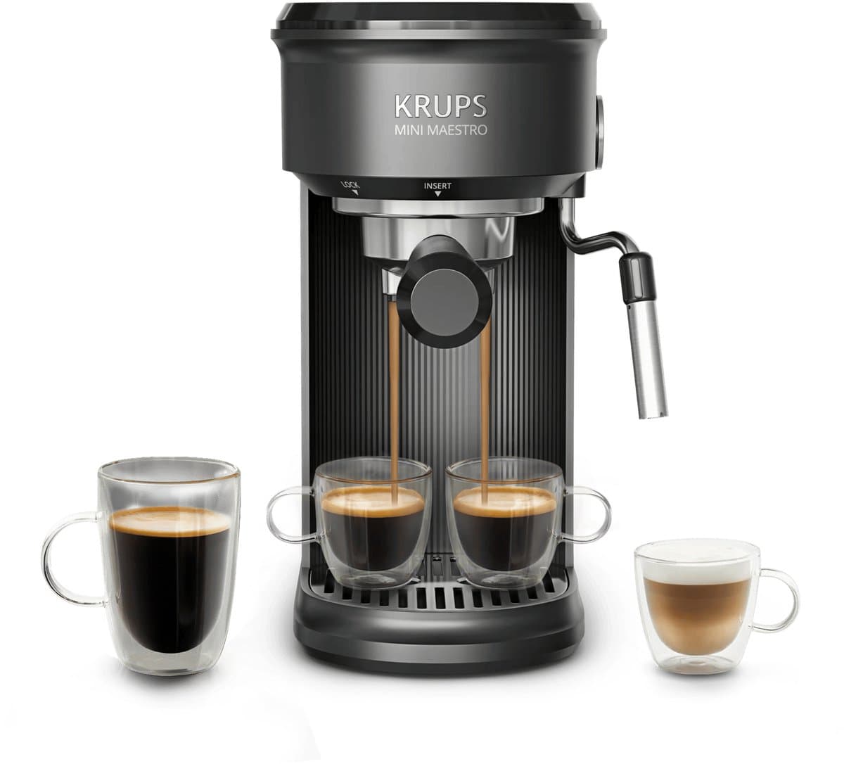 Krups Mini Maestro XP3508 - Pistonmachine - 20 bar druk - 7 recepten voor warme en koude dranken — afbeelding 1
