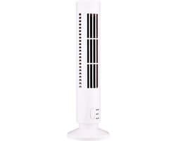 Draagbare luchtkoeler - Mini-koeltorenventilator - Stille werking - Wit - Persoonlijke koeling - USB-desktopairconditioner - Geschikt voor...