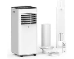 Mobiele Airco 10000 BTU – 3-in-1 Airconditioner – Ontvochtiger – Timer – Afstandsbediening – Wit