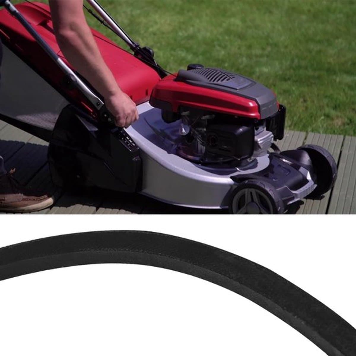 Aandrijfriem - Compatibel met Mountfield S421PD/S421RPD - Slijtvast rubber - Buitenomtrek 668mm - Dikte 10mm - Eenvoudige installatie - Grasmaaierriem — afbeelding 1