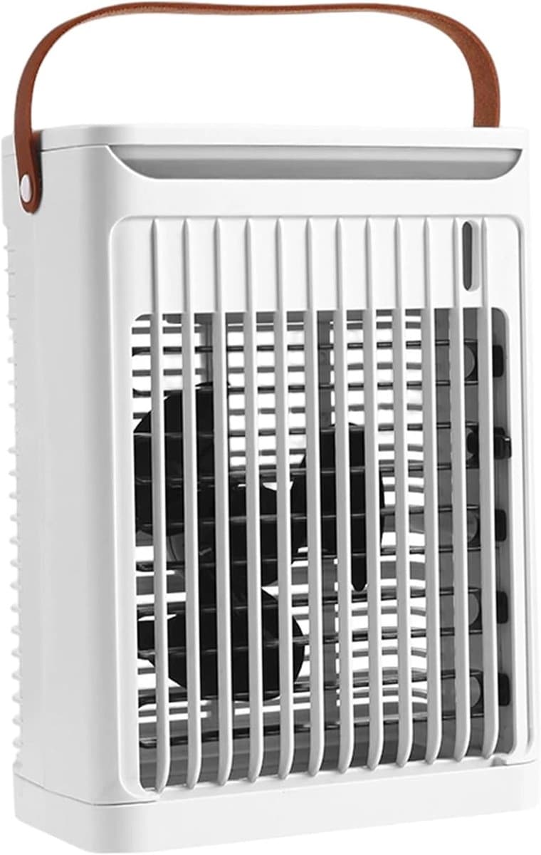 Mini draagbare airconditioner - 3-in-1 airconditioningventilator met 5 snelheden, 680 ml tank, USB-aangedreven ventilator voor thuis/kantoor/slaapzaal/camping - wit — afbeelding 1