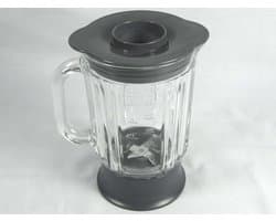 Mixbeker Keukenmachine - Reserveonderdeel Glas - Recepten Bereiden - Compleet Geassembleerd - 197 Kilogram - Transparant