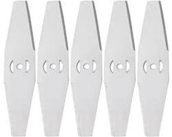 SnelShoppen - Pack van 5 Grasmaaier Blades, RVS Grasmaaier Messen, Elektrische Accu Bosmaaier Accessoires, Vervangende Messen voor Tuinaccessoires