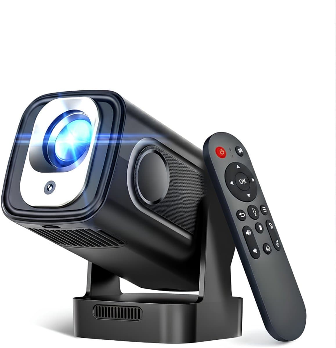 KAD® Draagbare Beamer - 4K met Native 1080P - Draagbare Mini Beamer - Mini Projector - Zwart - 19cm x 16cm x 14cm — afbeelding 1